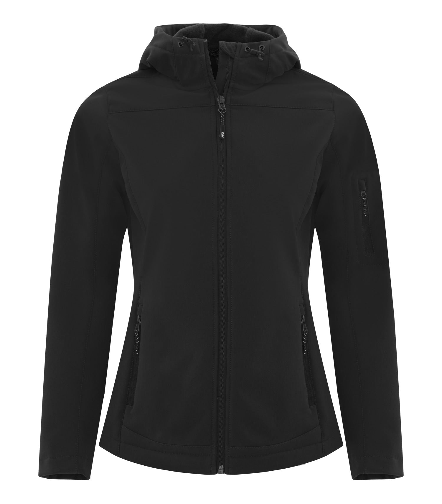 COAL HARBOUR® EVERYDAY HOODED WATER REPELLENT STRETCH SOFT SHELL LADIES' JACKET. L7605